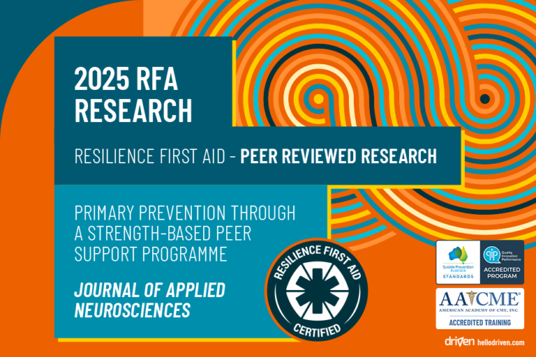 Resilience First Aid 2025 Peer Reviewed Research