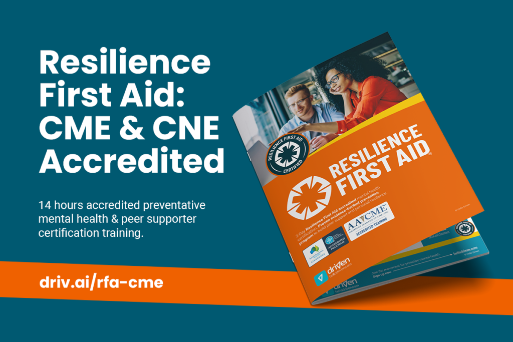 Resilience First Aid CME & CNE Accredited